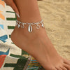 Summer Europe and the United States hot multi-style metal wind beaded foot decoration butterfly flower cherry water drop snake pendant anklet