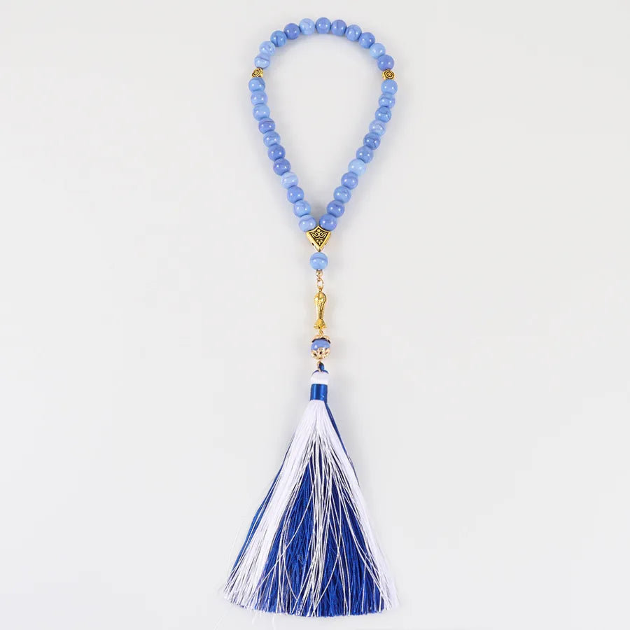 Classical Handmade Round Alloy Glass Wholesale Rosary