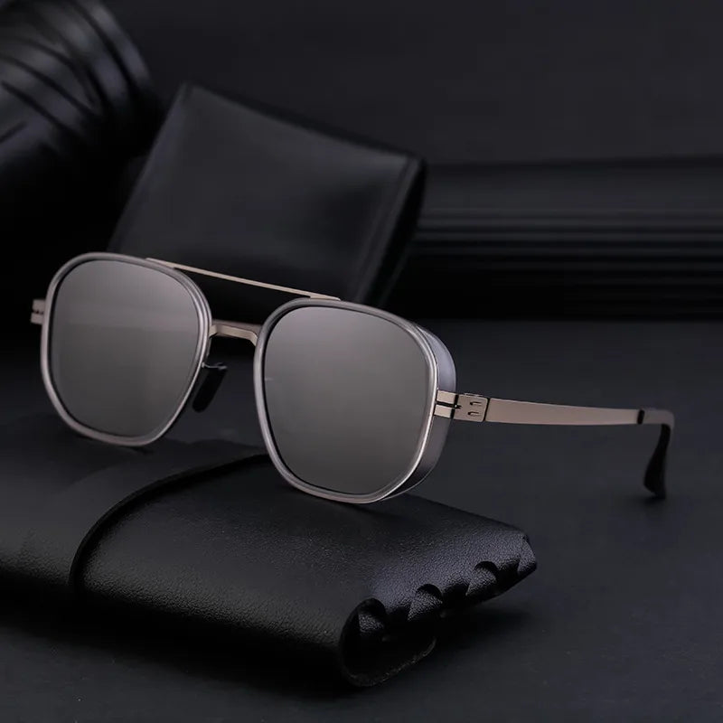 Streetwear Geometric Tac Oval Frame Full Frame Men's Sunglasses