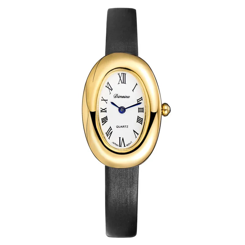 Vacation Simple Style Solid Color Buckle Quartz Watch Women's Watches