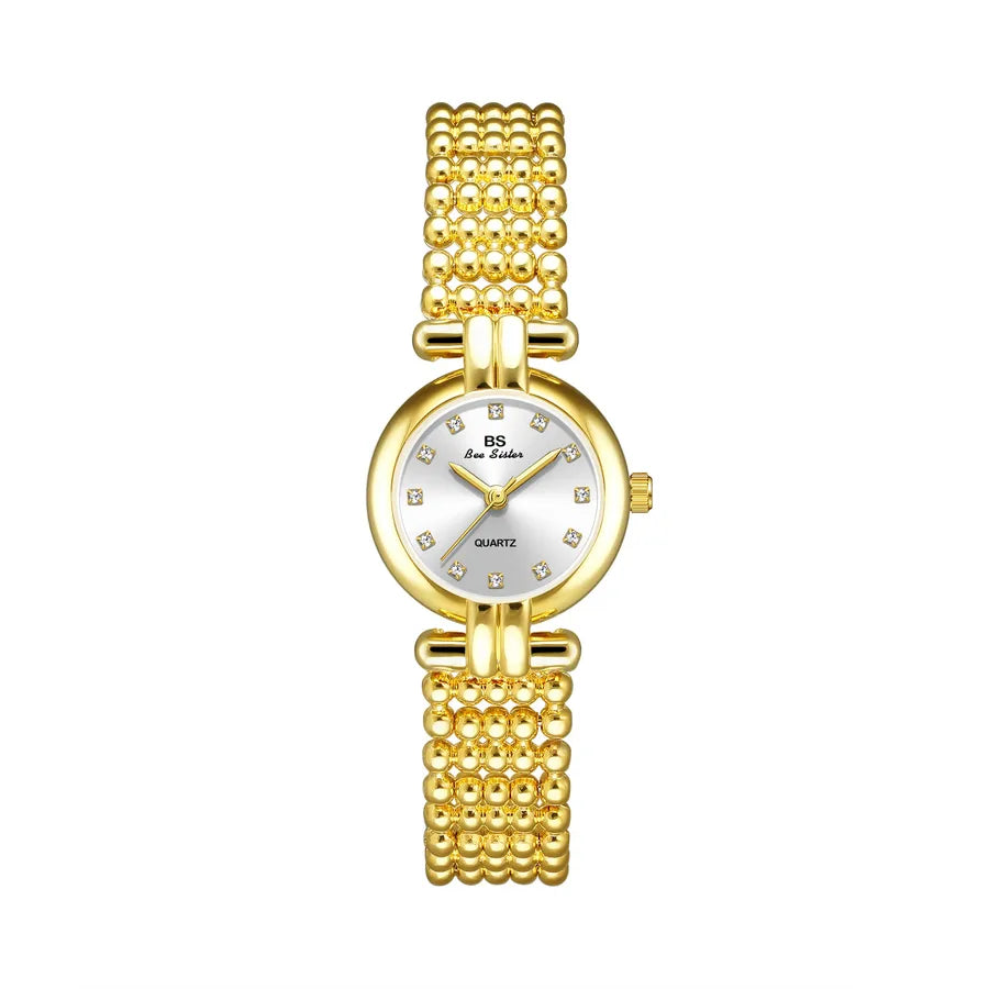 Retro Solid Color Jewelry Buckle Quartz Watch Women's Watches
