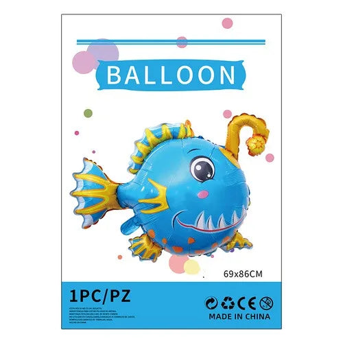 cartoon style cute animal mermaid aluminum film holiday party balloons