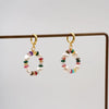 1 Pair Vintage Style Simple Style Geometric Beaded natural stone Freshwater Pearl Copper Gold Plated Drop Earrings