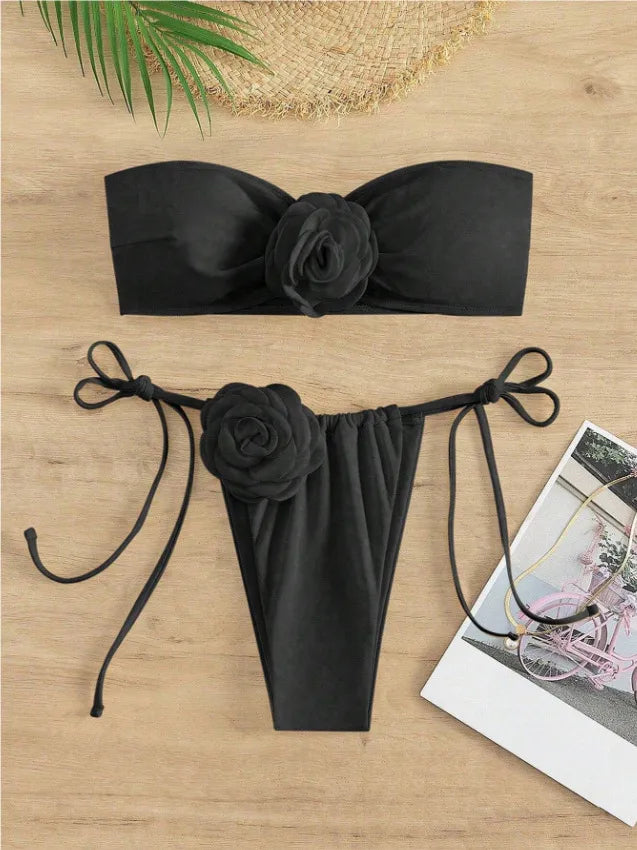 Women's Floral 2 Pieces Set Bikinis Swimwear