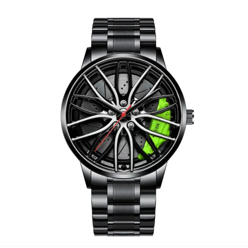 Casual Solid Color Single Folding Buckle Quartz Men's Watches