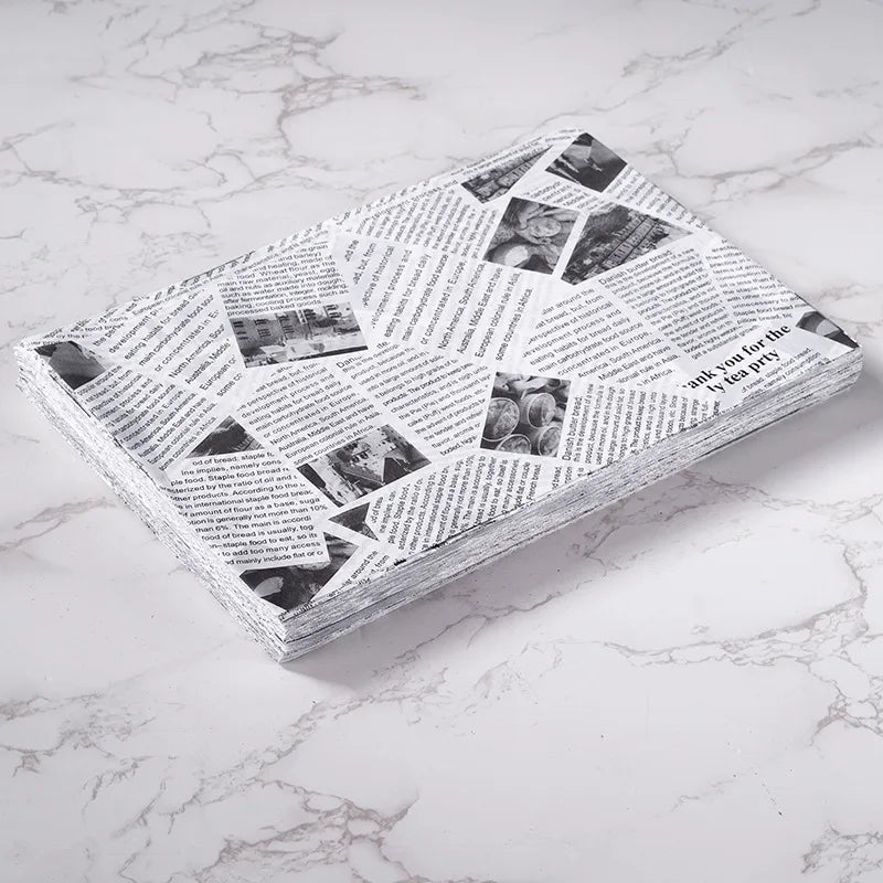 American-style oil-proof paper fried chicken fries hamburger paper oil-proof oil-absorbing paper baking oil paper sandwich wrapping paper newspaper