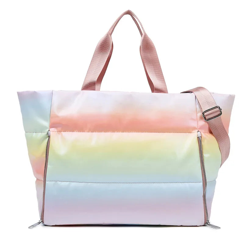 Fitness Bag Women's Sports Bag Dry and Wet Separation Waterproof Swimming Bag Yoga Portable Shoulder Travel Luggage Bag