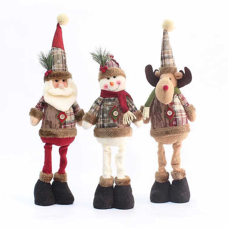 Christmas Fashion Snowman Elk Cloth Nonwoven Party Ornaments