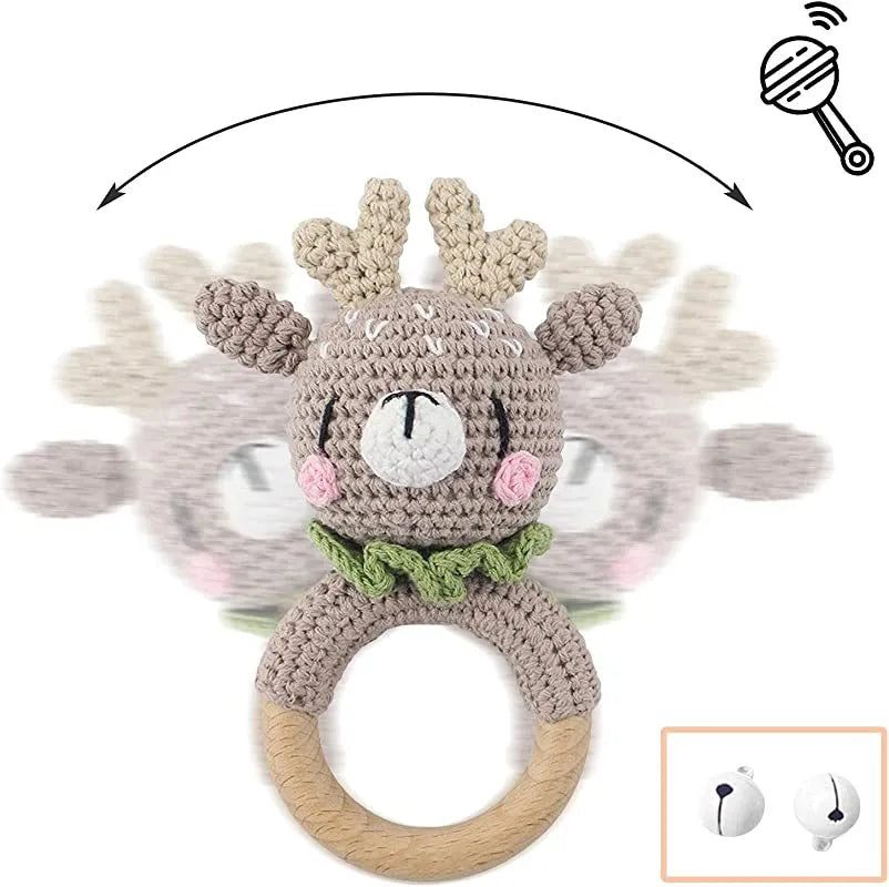 Baby Toys Animal Cloth Wood Toys
