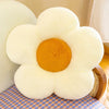 Rabbit Hair Flower Cushion Office Sofa Chair Student Cushion Butt Cushion Petal Futon Sunflower Pillow