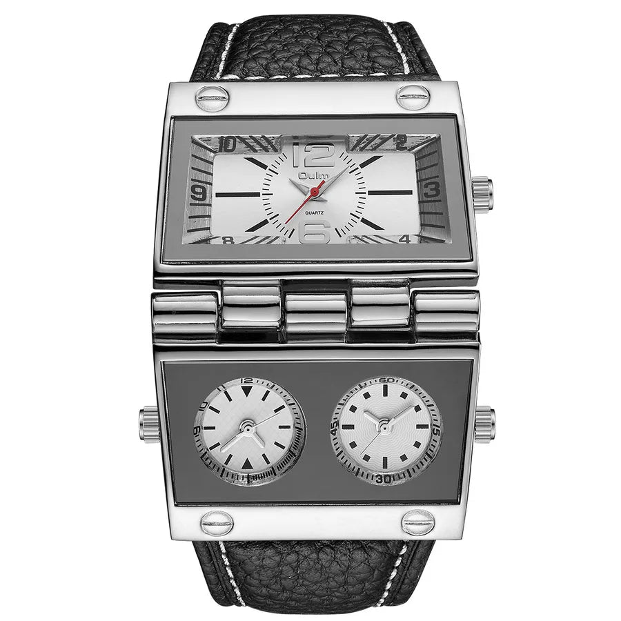 basic classic style solid color buckle quartz men's watches
