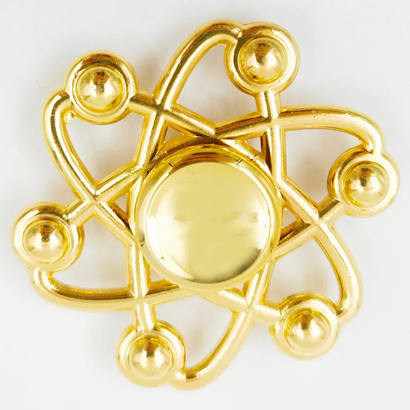 creative zinc alloy bronze hand spinner finger rotating decompression toy