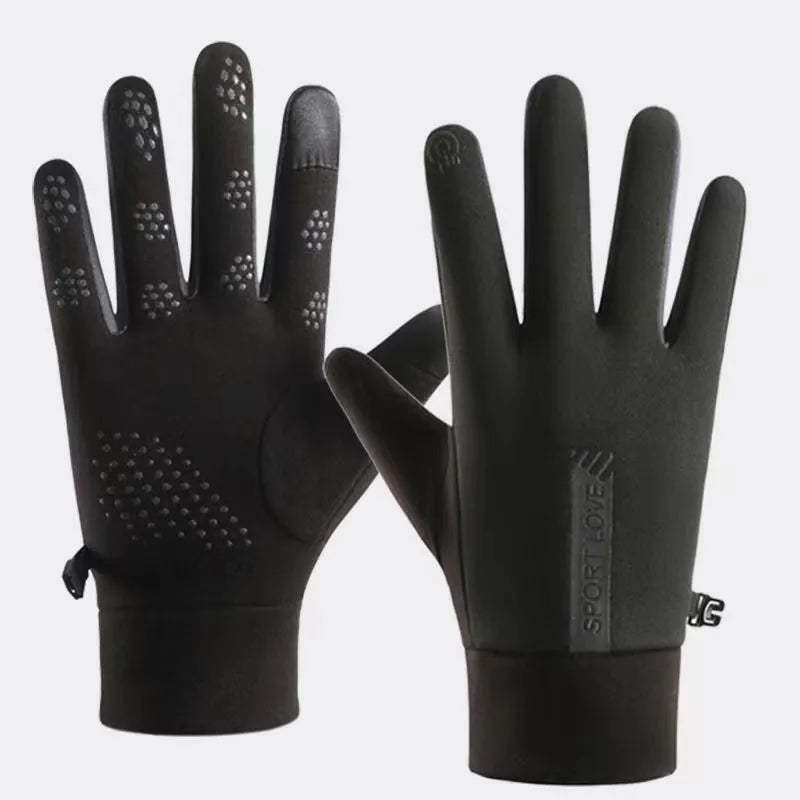 Winter Warm Gloves Women's Winter fleece-lined Thickened Driving Cycling Gloves Men's Windproof Cold-proof Anti-slip Touch Screen for Couple