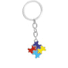 creative children's puzzle wild four-color puzzle drop oil splicing color heart-shaped cross key ring pendant wholesale nihaodropshipping