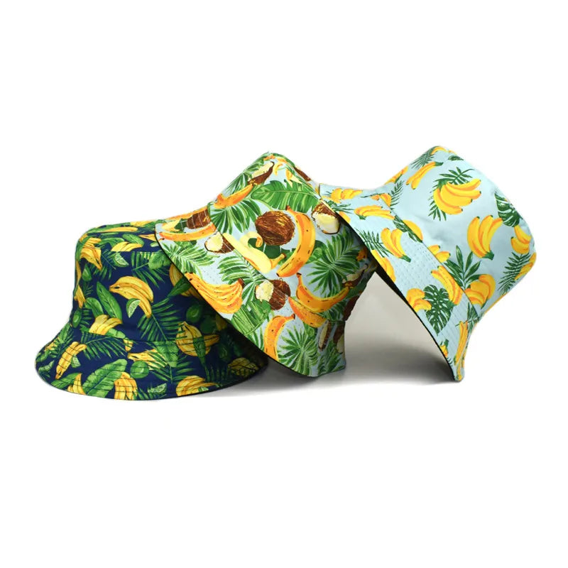 Women's Vacation Classic Style Banana Flat Eaves Bucket Hat