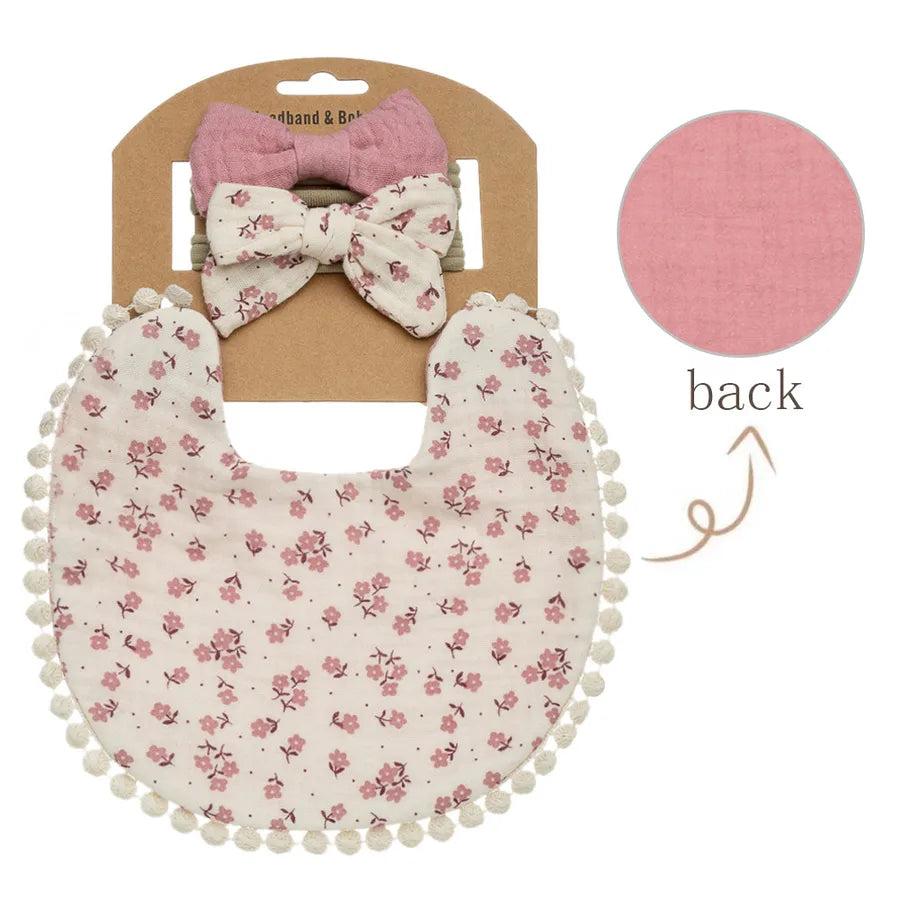 cute rainbow flower printing cotton baby accessories