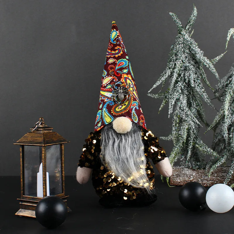 fashion halloween doll desktop ghost festival sequined dwarf decoration props