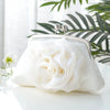 New Fresh Rose Flower Banquet Bag Satchel Crossbody Qipao Bag New Year Handbag Square Silk Surface Chain Bag Sweet Style
