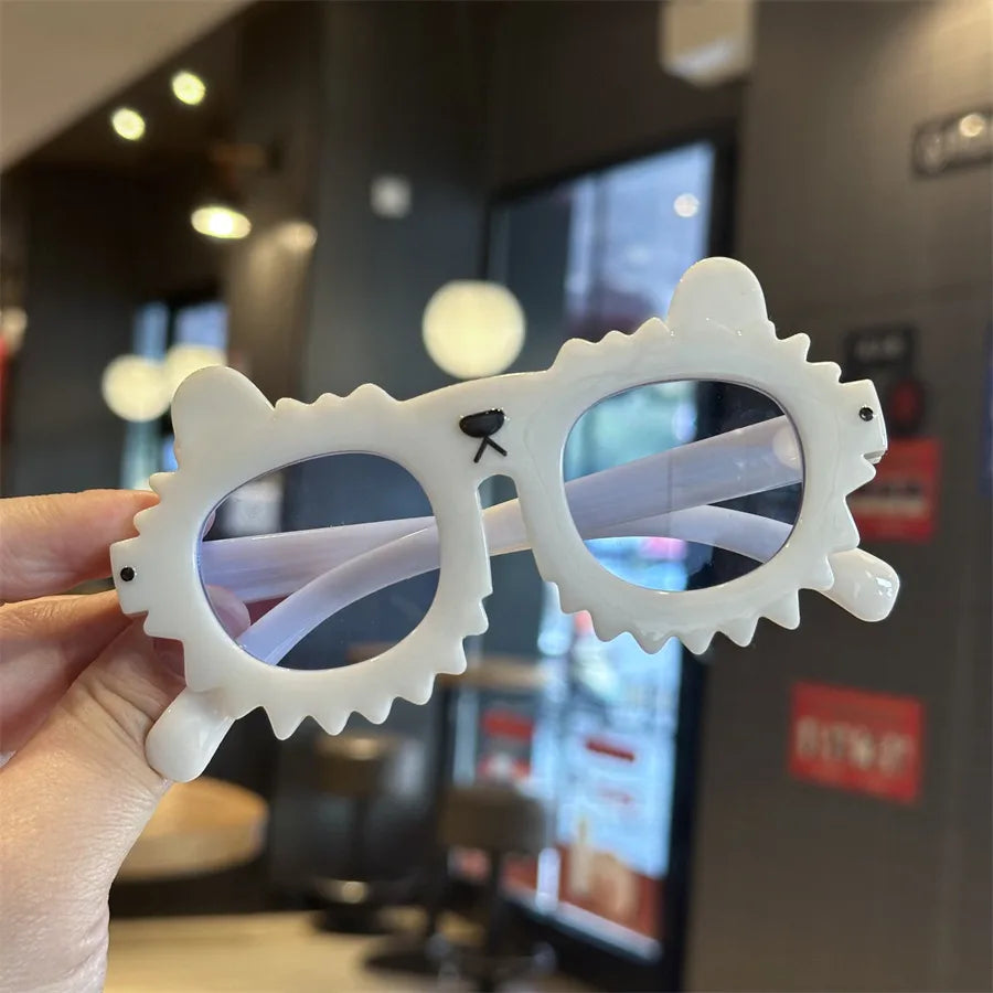 Little Bear Color Lens Children's Funny Sunglasses Cute Cartoon Kitten Sunglasses Anti-Uv Baby Glasses
