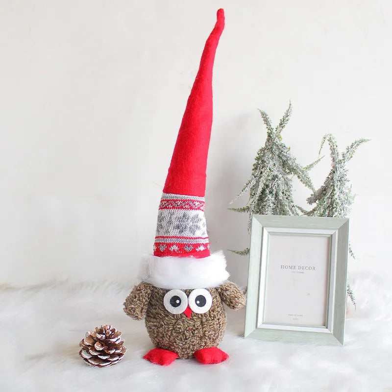 Christmas Cartoon Style Cute Owl Indoor Party Festival Doll