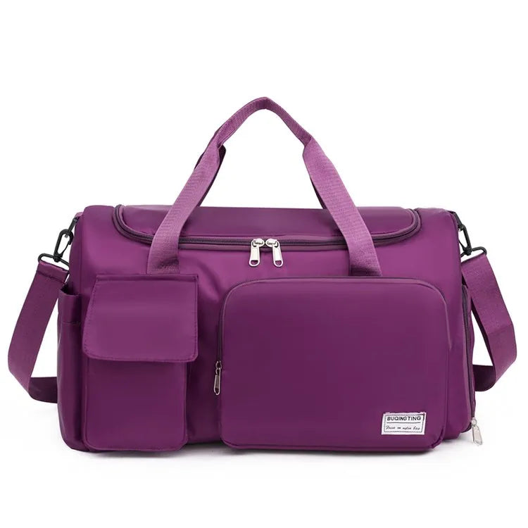 Unisex Classic Style Solid Color Oxford Cloth Travel Bags