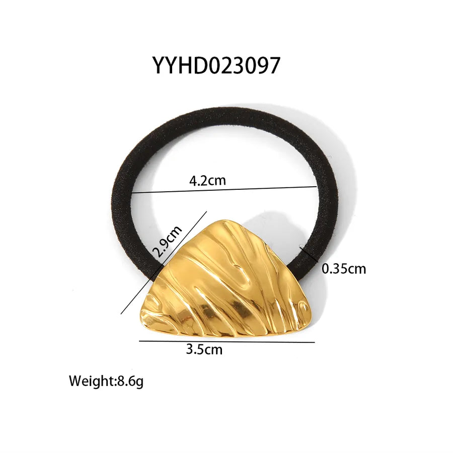 Hawaiian Simple Style Women's Girl'S Bow Knot Shell 304 Stainless Steel Synthetic Resin Scallop Bowknot Hair Tie