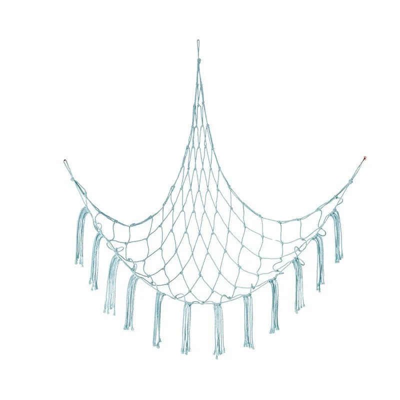 Cotton Rope Triangle Toy Net Pocket Hand-woven Children's Toy Storage Decorative Triangle Pocket Decorative Hanging Pocket