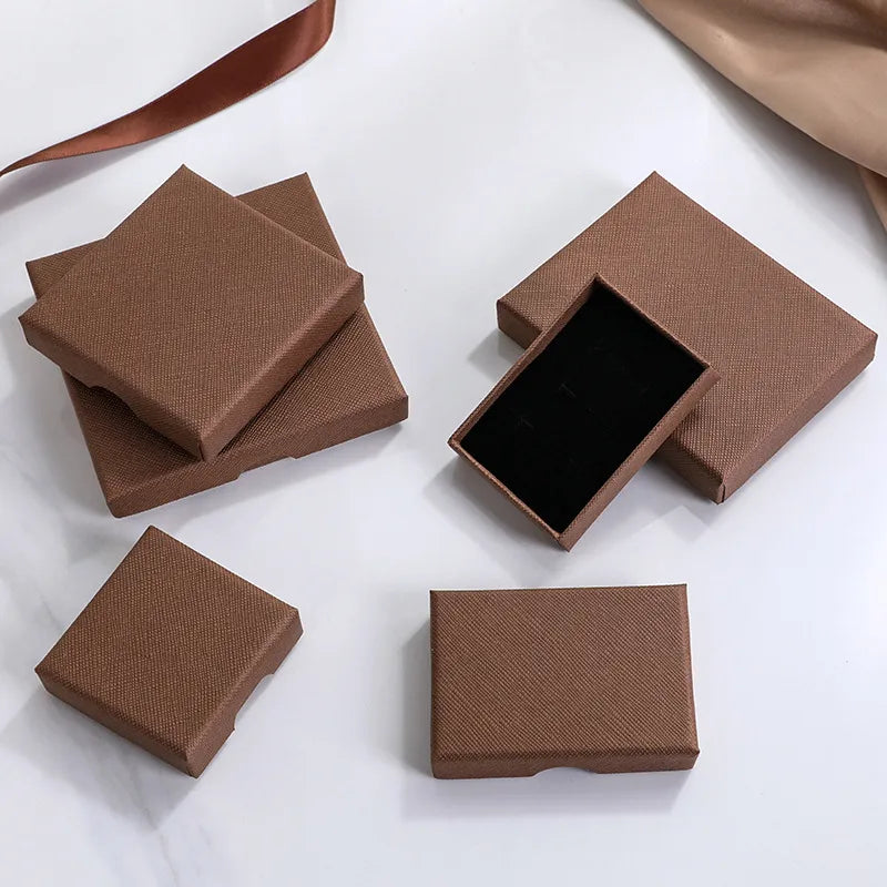 1 Piece Paper Simple Style Classic Style Holiday Daily Solid Color Jewelry Boxes