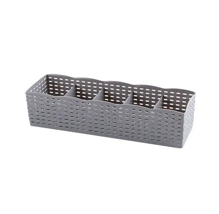 plastic five-compartment panties socks storage box