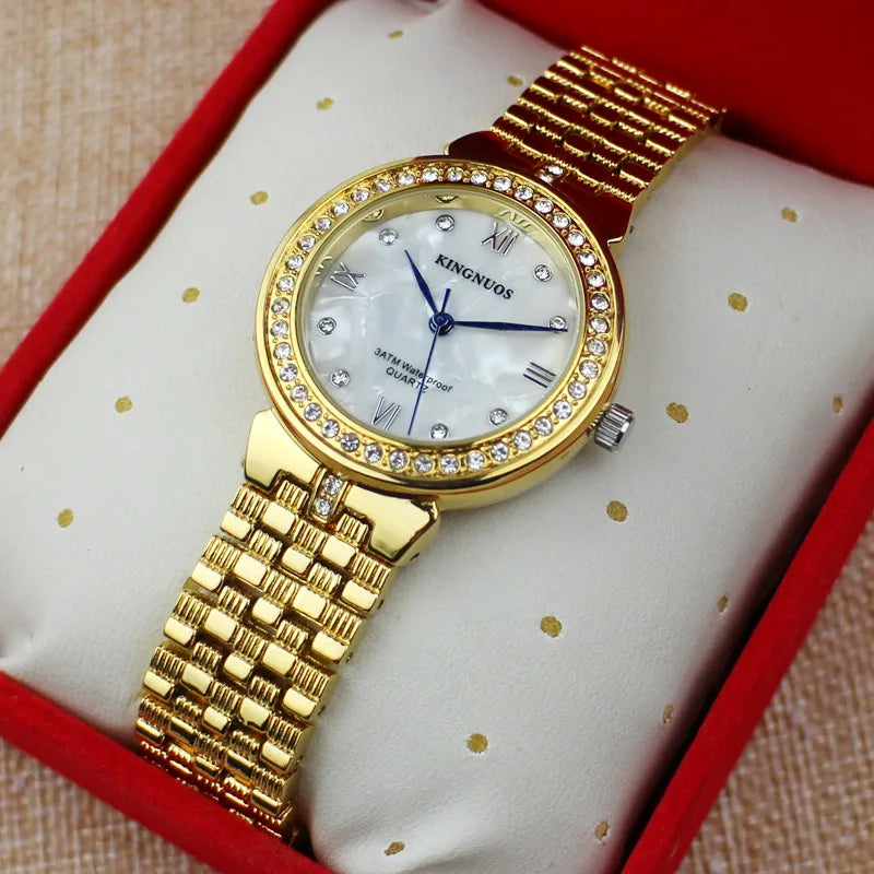 Casual Solid Color Jewelry Buckle Quartz Women's Watches