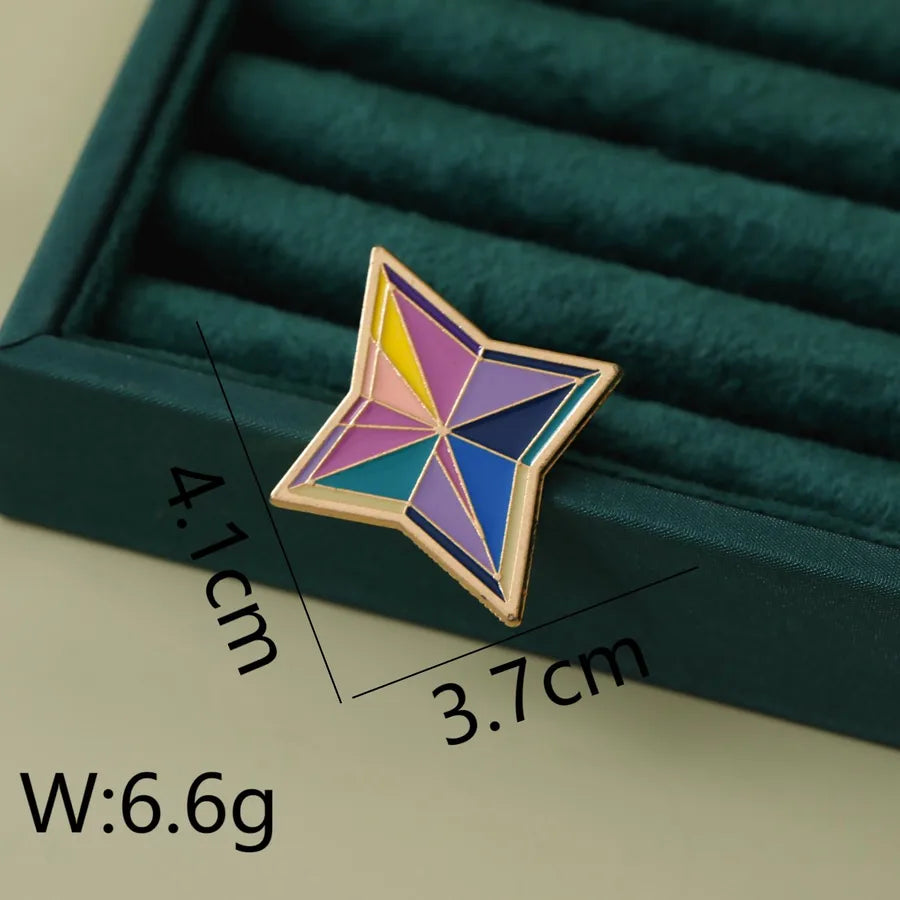 Hip-Hop Modern Style Commute Badminton Racket Alloy Asymmetrical Unisex Brooches 1 Piece