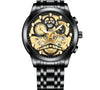 business round double side snaps quartz men's watches