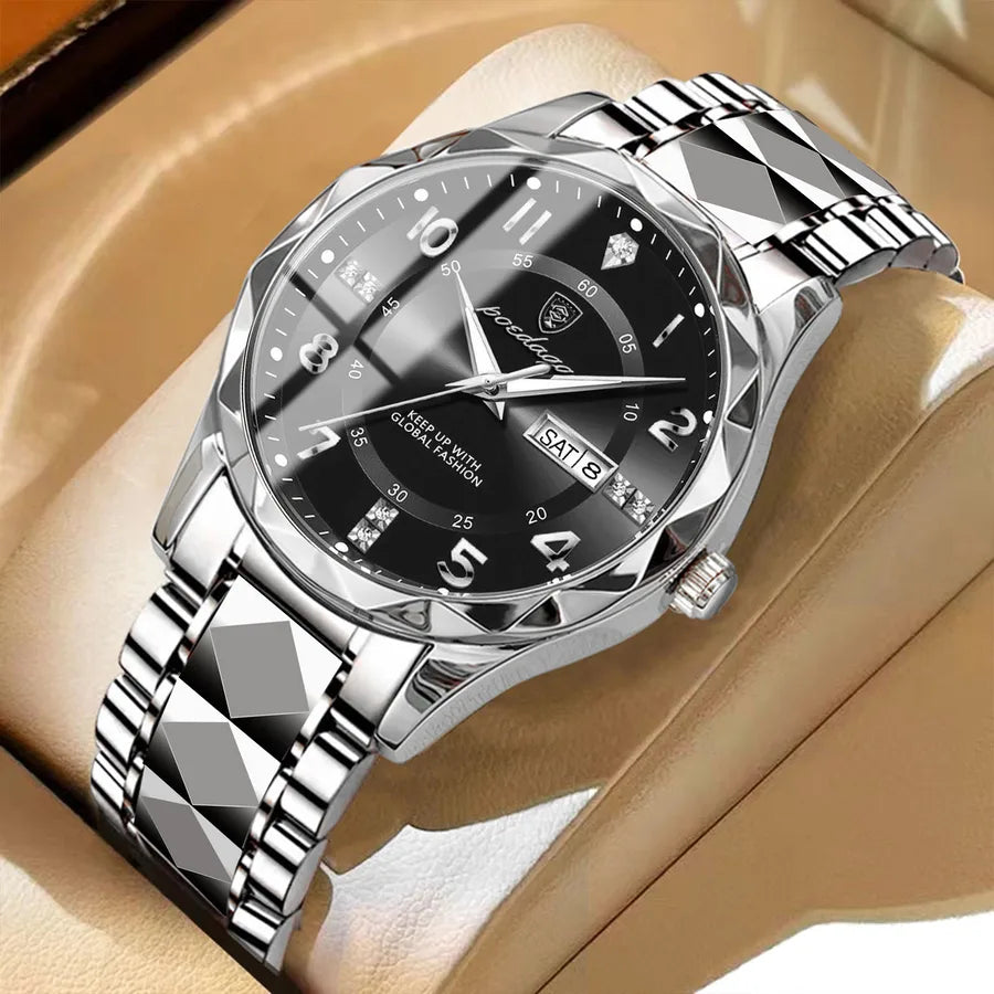 Swiss brand new men's watch luxury waterproof luminous quartz watch live foreign trade explosions a generation of hair