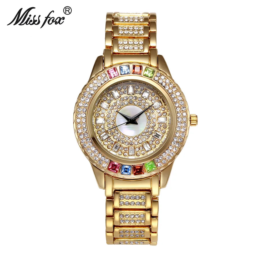 Casual Geometric Double Side Snaps Quartz Women's Watches