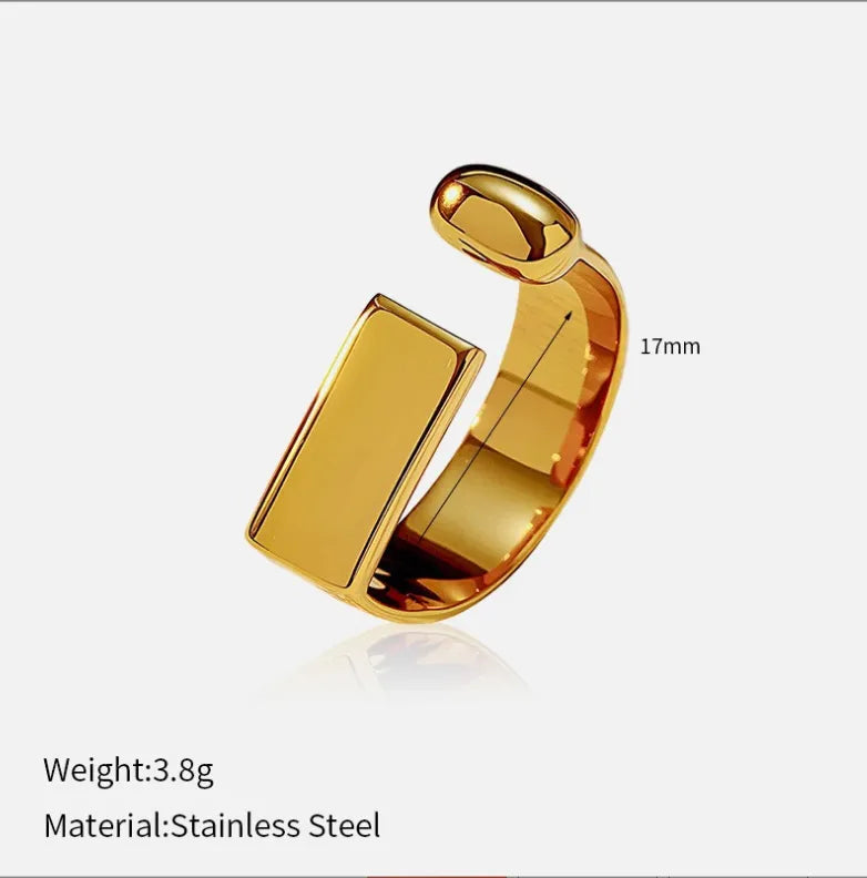 Wholesale Jewelry Casual Elegant Solid Color 304 Stainless Steel Rings