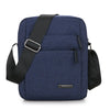 Men's Solid Color Oxford Cloth Zipper Shoulder Bag