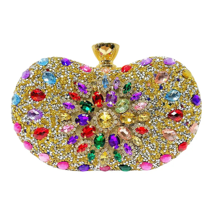 New Fashionable Diamond Embedded Handbag Lightweight Luxury Single Shoulder Crossbody Bag For Ladies Evening Party