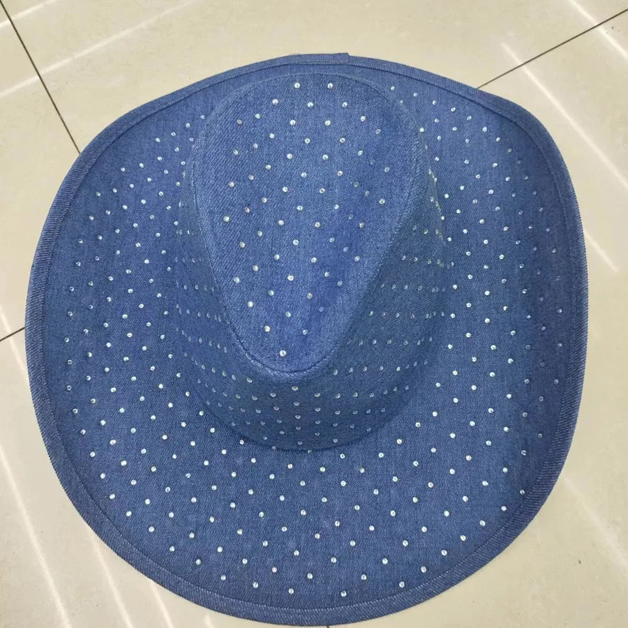 Men's Retro Ethnic Style Solid Color Big Eaves Fedora Hat