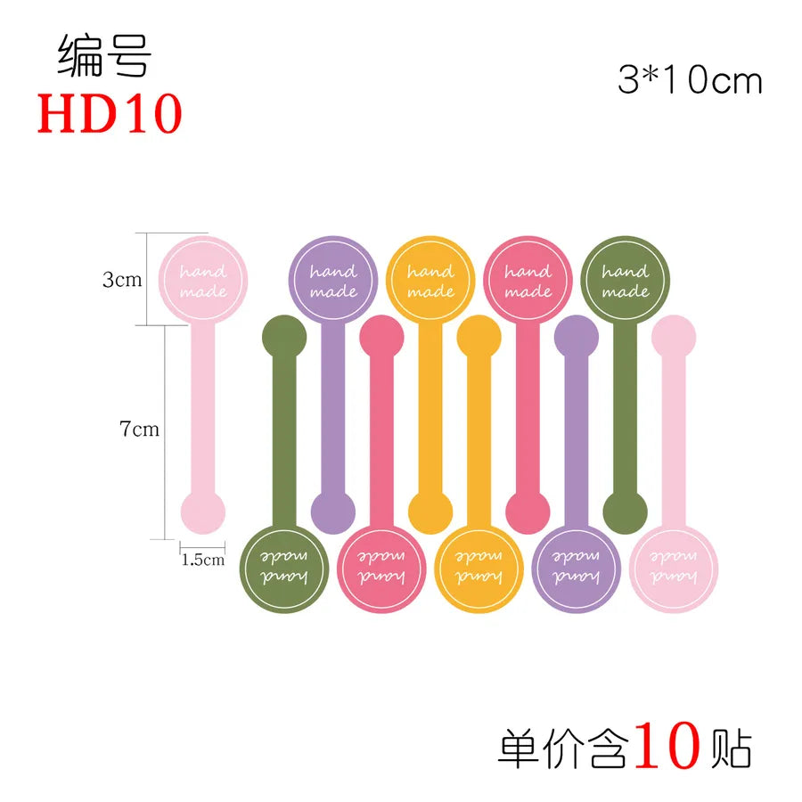 hand made sticker black pudding sticker baking push push music handmade sealing adhesive