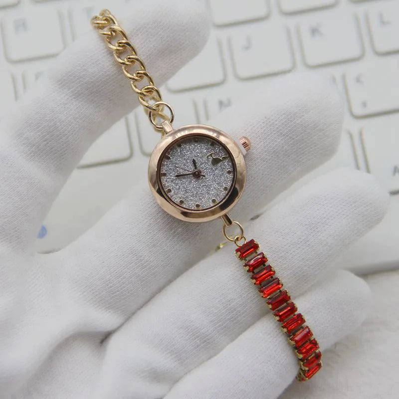 Classic Style Solid Color Buckle Quartz Watch