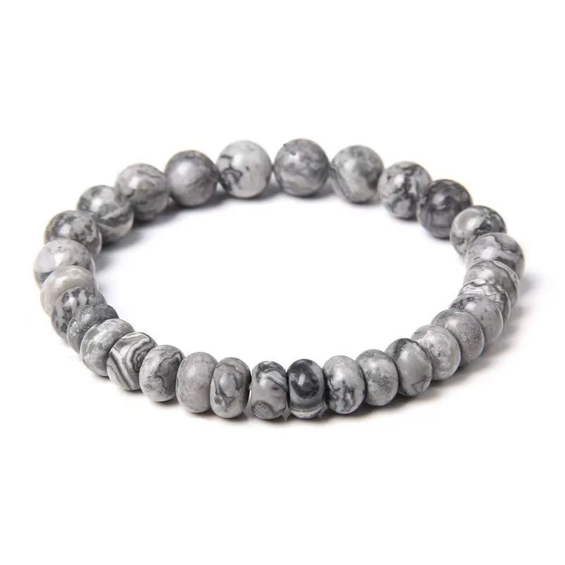 Retro Classic Style Geometric Colorful natural stone Howlite Amethyst  Bracelets In Bulk