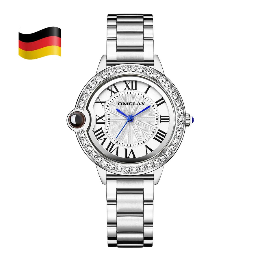 Casual Solid Color Double Side Snaps Quartz Women's Watches