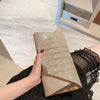 fabric solid color sequins square evening bags