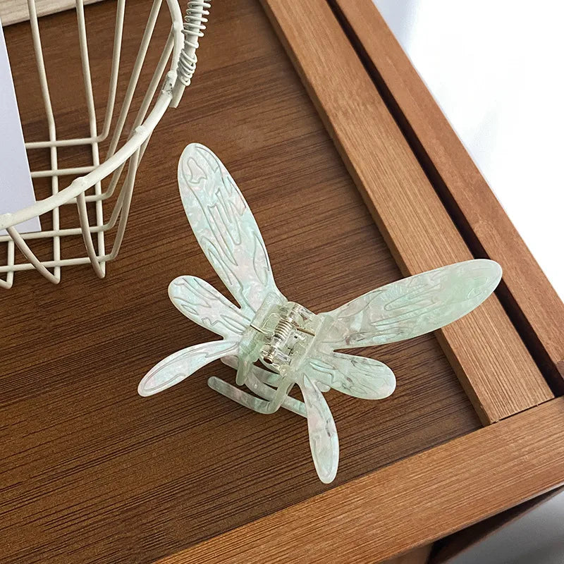 Elegant Butterfly Hair Clip Women's Half Updo Hair Accessories Acetate Board Material Luxury Feel Shark Bite Hair Clip