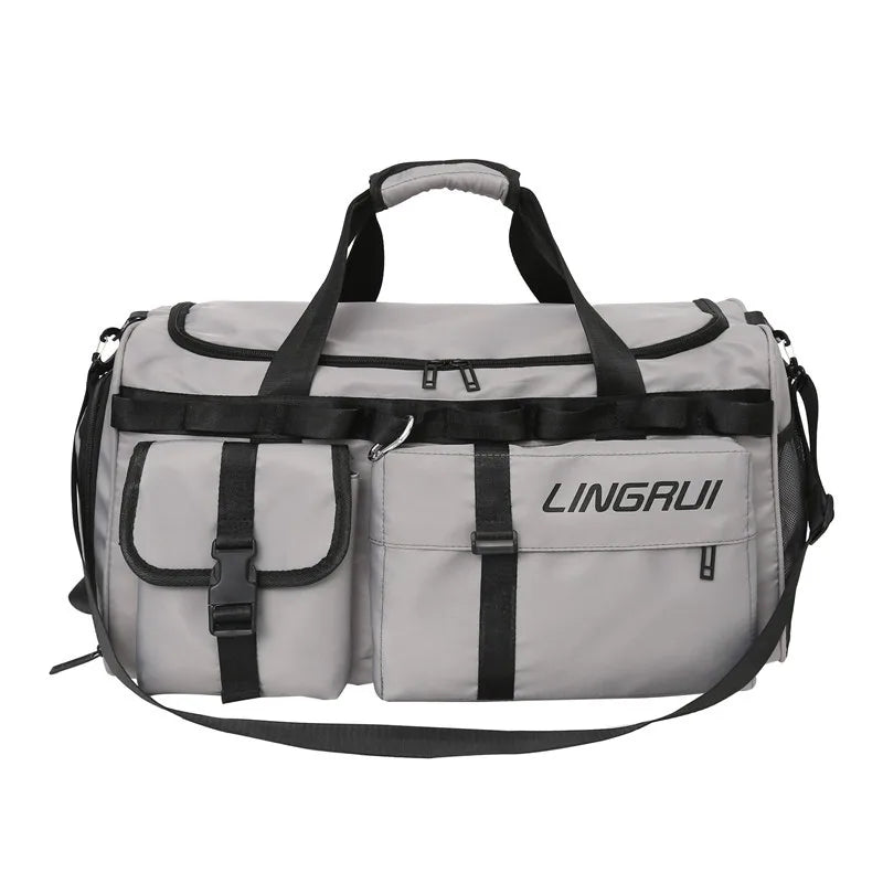 Multi-purpose Shoulder Crossbody Bag Portable Large Capacity Lightweight Travel Bag Backpack Duffel Bag Sports Fitness Bag