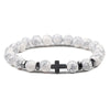 Hot Selling Natural Stone Cross Bracelet Fashion Niche Men's Bracelet Gift Yiwu Jewelry Wholesale