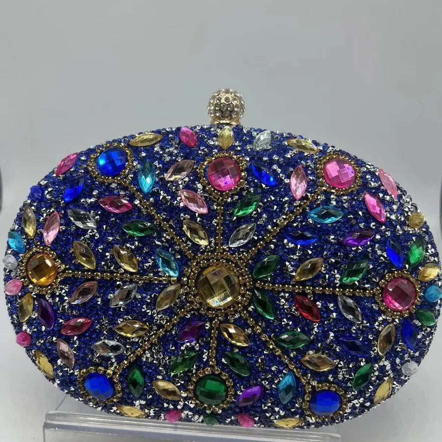 Sunflower Diamond-encrusted Dinner Bag Fashion Banquet Women's Clutch Bag Personality Dress Evening Bag