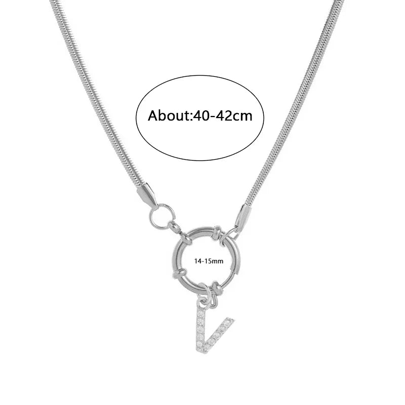 Wholesale Jewelry Vacation Classic Style Pentagram Heart Shape 302 Stainless Steel 18K Gold Plated snake chain Pendant Necklace