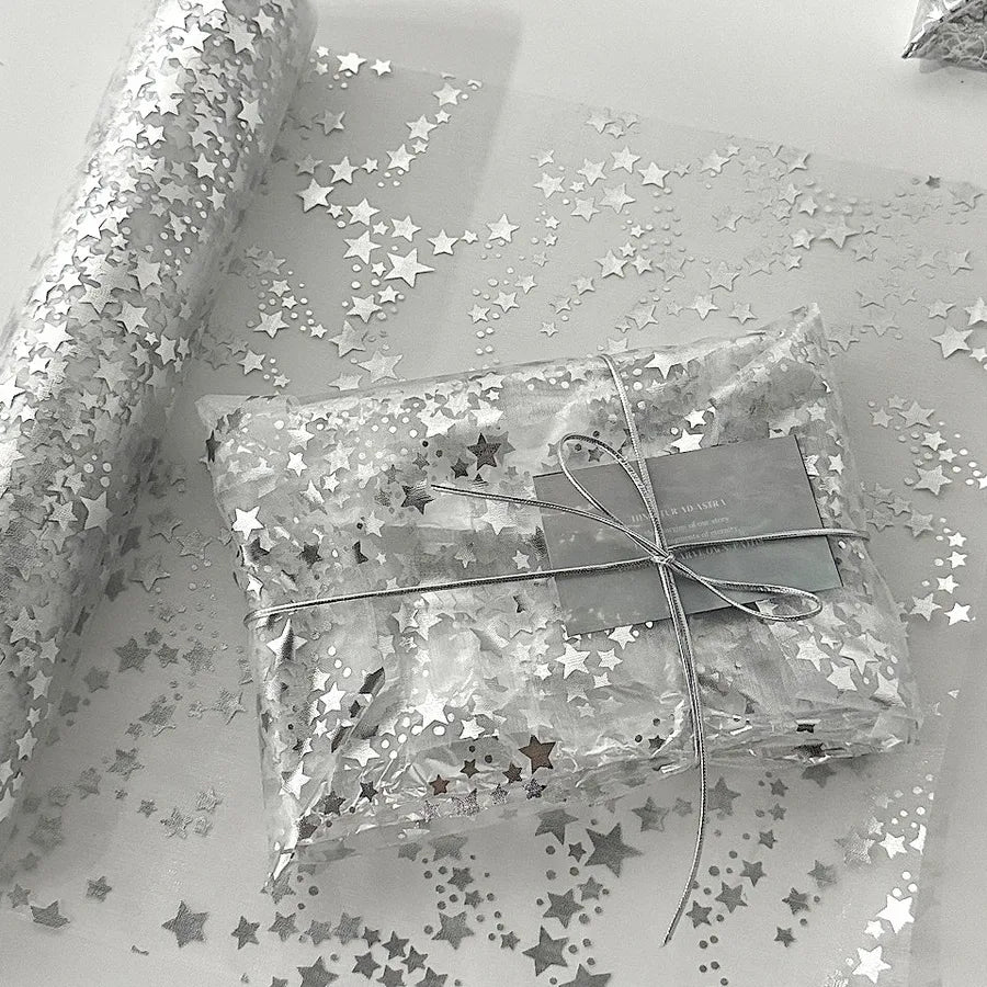 Elegant Glam Star Gauze Party Festival Gift Wrapping Supplies Party Supplies Gift Wrapping Supplies 1 Roll