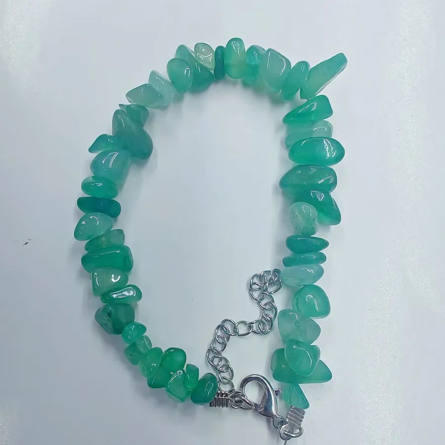 Elegant Cute Round natural stone cable chain Bracelets In Bulk